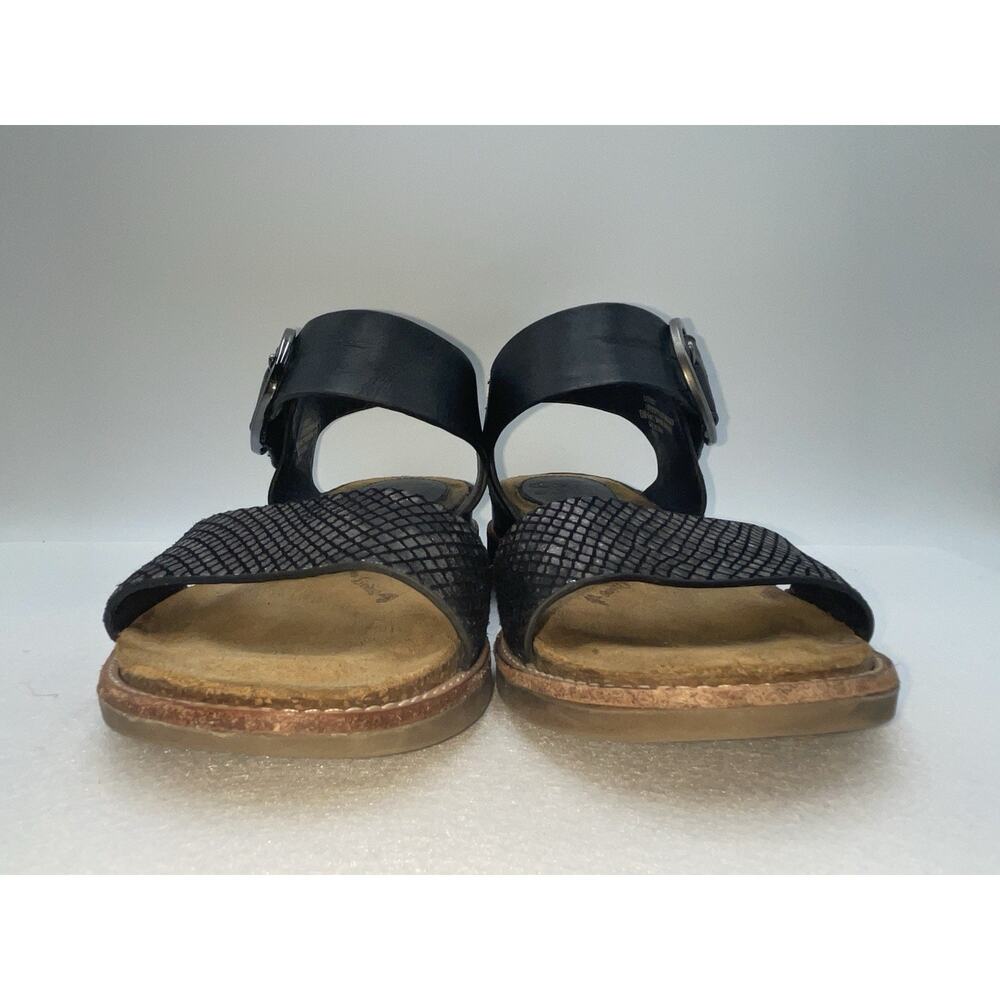 Sofft Bali Metallic Leather Sandals‎ Women Size 6M Black - Picture 13 of 16